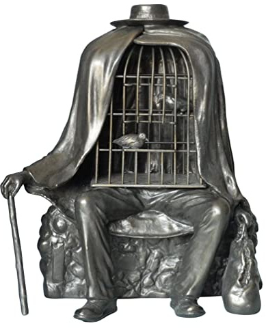 Parastone Le Thérapeute von Magritte Deko-Figur, Deko-Artikel, Bronze-Optik, H: 20,5 cm.