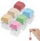 6 Stück Keyboard Fidget Schlüsselanhänger Clip, Abnehmbar Karabiner Schlüsselanhänger Keycap Fidget Keychain Clicker Finger Dekompressions Spielzeug für Erwachsene Studenten Stress Abbauen
