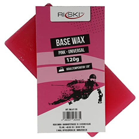 RiSki Skiwachs Base Wax Alpin universal pink 120g
