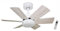Bastilipo - Ventilador de techo con motor DC, mando a distancia, 75 cm Ø, 6 aspas, blanco/roble claro, luz LED 3 tonos, CALA BLANCA DC