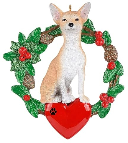 MAXORA Personalisierte Chihuahua Weihnachtsdekoration