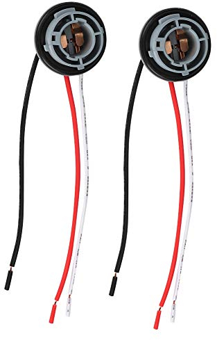 Feu Arriere 3 Douille,Support D'Ampoule Arrière C4,Supports De Feux Latéraux,Bornes Et Faisceaux De Câblage 2 Pièces 1157 Douille Led Clignotant Frein Ampoules Support Adaptateur Base