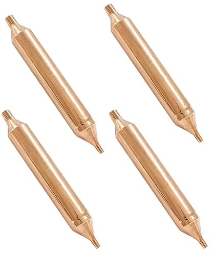 Litoexpe 4 filtros secadores de refrigerador, secador de filtro de cobre para refrigeración, agujero de 3 mm y 6 mm de diámetro interior