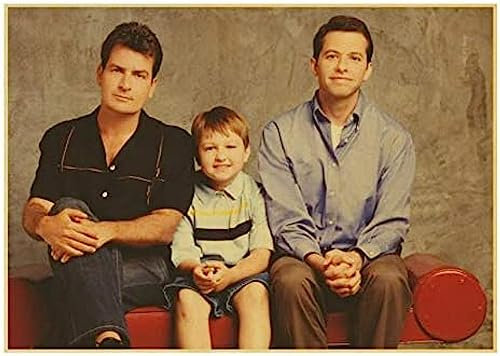 Poster Two And A Half Men Tv Play-Poster, Wandkunst, Bilder, Poster Und Drucke, Leinwandgemälde, Heimdekoration 50X70Cm Kein Rahmen