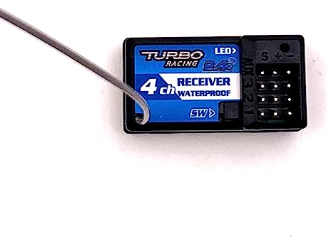 LICHIFIT Ricevitore indipendente RX41 del telecomando del ricevitore 4CH per il sistema di corsa del trasmettitore VT di Turbo