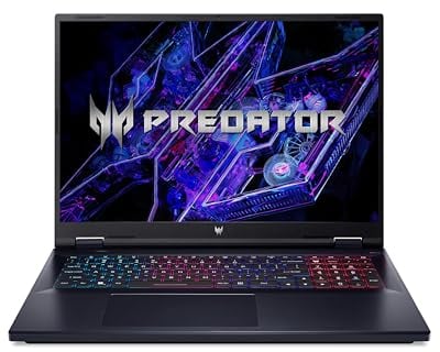 Acer Predator Helios Neo 18 (PHN18-71-98TV) Gaming Laptop | 18 WQXGA 240Hz Display | Intel Core i9-14900HX | 32 GB RAM | 1 TB SSD | NVIDIA GeForce RTX 4070 | Windows 11 | QWERTZ Tastatur | schwarz