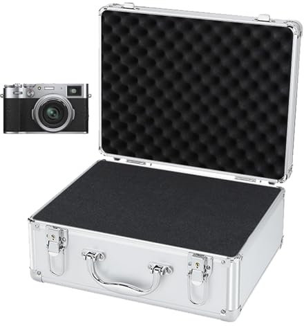 AALLYN Robuster Aluminiumkoffer, wasserdichter Hartschalenkoffer - Griffdesign Aluminiumkofferbox - Griffdesign-Instrumentenkoffer mit Sicherheitsschloss und integriertem, exklusiv für