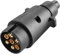 AGRISHOP Spina Rimorchio 7 Poli Maschio12V Spina Gancio Traino 7 Poli,Spinotto Rimorchio 7 Poli Impermeabile