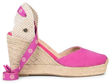 Mombasa - Cuñas de Esparto con Cinta Fucsia, EU 39