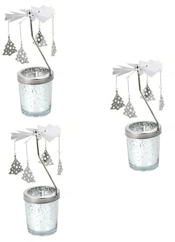 IMIKEYA 3St romantischer Kerzenhalter küchendekoration christbaumkerzenhalter partydekoration Metall-Kerzenständer Kerzenhalter Pferde romantische Kerzen Schreibtischschmuck