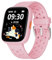 BIGGERFIVE Smartwatch Kinder, 1,8 Smartwatch Uhr Schrittzähler, 24/7 Puls, Schlafmonitor, Vibrationsalarm, IP68 Wasserdicht, Puzzlespiele mit/ohne App, für Mädchen Teens 5–16, Rosa