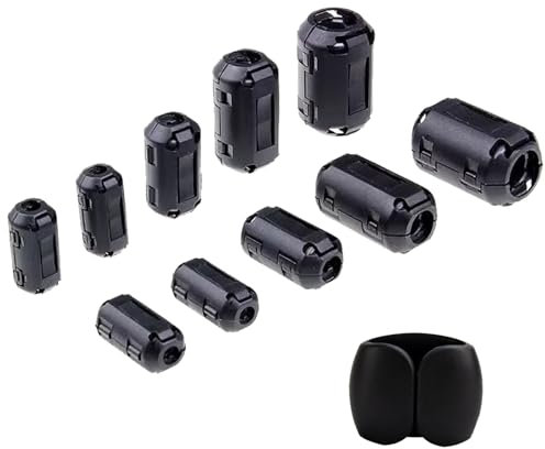 Ferrit Entstörfilter,Ferritkerne Entstörfilter Ferritfilter,Ferritkerne für Kabel,Ferrit Mantelwellenfilte,Ferrit Ringkern Cable-Clip,Klappferrit Ferritkern,Ferrit Ring,10pcs