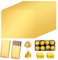 100 Stück 19 X 16cm Goldene Aluminiumfolie Schokolade Verpackungen Bonbonpapier Aus Folie Quadratisch Goldfolie Bonbonpapier Folie Papier Wrapper Für Dubai Schokolade DIY Dekoration Aufbewahrung