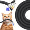 REFLYING Cable Tidy Sleeve 3 Meters-25.4mm, Black Cable Protector Keep Dogs Cats Pets from Chewing Cords, Expandable Braided Cable Management Sleeve, Cable Wrap Cord Protector with 8 PCS Cable Ties