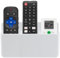 3 Slot Adjustable Remote Control Holder Wall Mount, TV Remote Box Hollow Bottom Slot Easy Phone Charging, Self Adhesive Remote Holder,Wall Pen Holder Storage Accessories for Home Office School (White)