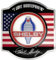 Fan Emblems Shelby Cobra Medallion Logo Auto-Aufkleber – klassisches rotes, weißes und blaues Symbol mit US-Flagge – Größe: 10,2 x 11,2 x 0,3 cm – Offiziell lizenziertes Mustang-Auto