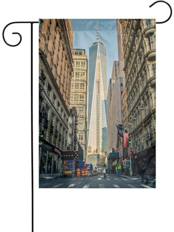 Garden Streets Of New York City Flagge, 30,5 x 45,7 cm, doppelseitig bedruckt, zum Dekorieren von Terrasse, Schule, Veranda usw., Willkommensflagge