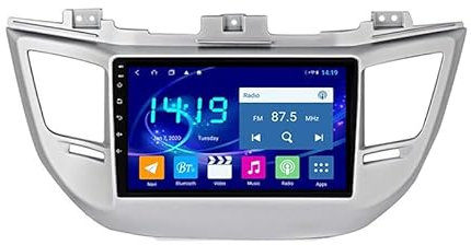 YFYANFEI Car Play Radio con Pantalla Pantalla Táctil De 9 para Hyundai Tucson 2015-2018 con CarPlay Y Android Auto Inalámbricos con Mirror Link, Bluetooth, GPS, Navegación,4 Core WiFi 1G+32G