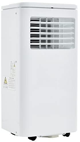 Climatiseur mobile silencieux 7000 BTU avec réfrigérant R290 et affichage LED tactile intelligent,3 modes de fonctionnement, minuterie 24H,contrôle APP,ventilation réglable,efficacité énergétique A