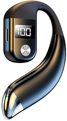 Einohr-Bluetooth-5.5-Headset, Freisprecheinrichtung, kabellos, mit 68 Stunden Akkulaufzeit, Geräuschunterdrückungs-Headset mit Mikrofon, HiFi-Sound und LED-Power-Anzeige, Bluetooth-Kopfhörer für Handy