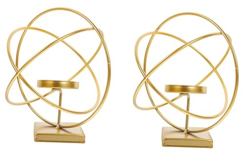 Flaroey Modern Light Luxury Iron Candlestick Ornaments Decorative Candle Stand Home Romantic Dining Table