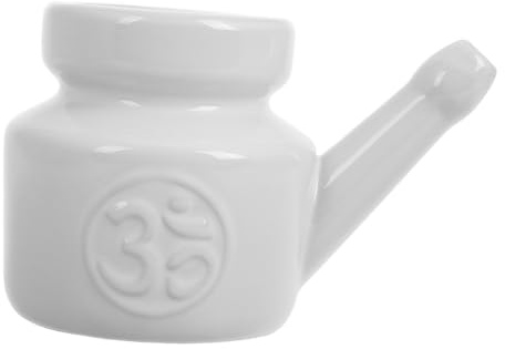 Veemoon Nasenspülflasche Aus Keramik 350ml Manuelle Nasenreinigung Sanftes Keramikmaterial Für Yoga Und Tägliche Nasenpflege Effektive Nasenspülung Für Erwachsene