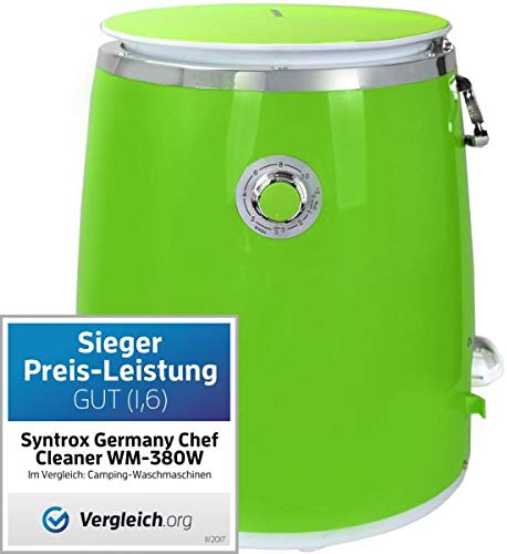 Syntrox Germany WM-380W - Lavadora con escurridor (3 kg)