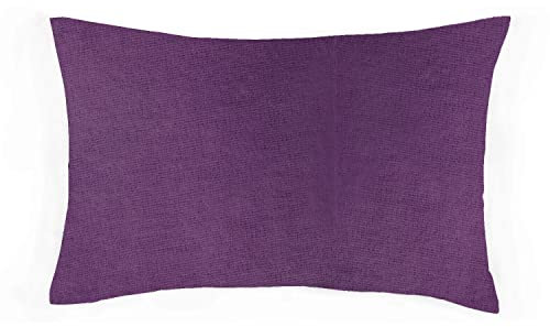 100% Brushed Cotton Soft Flannelette Pillowcase Pair Pillow Cover (Purple)