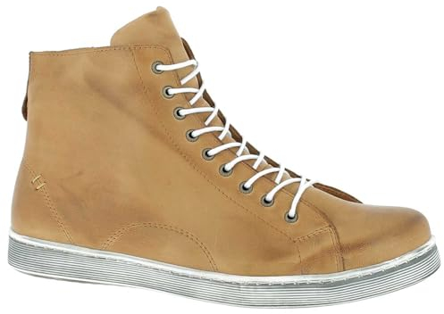 Andrea Conti Sneaker high 0341500 Damen Schnürboots mit Reißverschluss, Größe:40 EU, Farbe:Braun