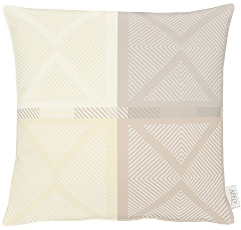 Apelt Kissenhülle, Polyester, Pastellgelb/-grau, 49 x 49 x 0.5 cm