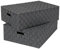 EHC Set of 2 Underbed Storage Box Chest Basket With Lid - Grey