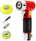 Dyna-Living Exzenterschleifer Mini Druckluft Schleifmaschine Poliermaschine Rotationspolierer Orbitalschleifer Winkelschleifer Polierer mit 2” 3”Schleifteller (Rot, 12000 RPM)