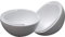 Styropor A330001 A100033 Kugeln 2-teilig 300 mm 1 Stücke, EPS, Weiss, 30 cm