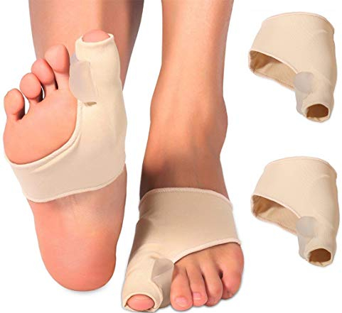 2 Hallux Valgus Bandage Zehenschutz Gelpelotte Gel Ballen Ballenschutz Korrektur