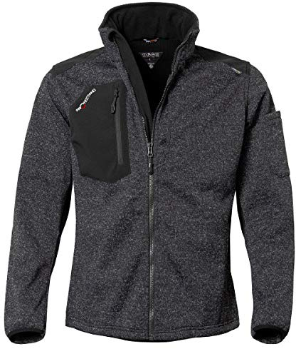 Qualitex Strick-Fleecejacke Unisex; gefütterte, wärmende Workwear Winterjacke für Herren und Damen; warme Arbeitsjacke