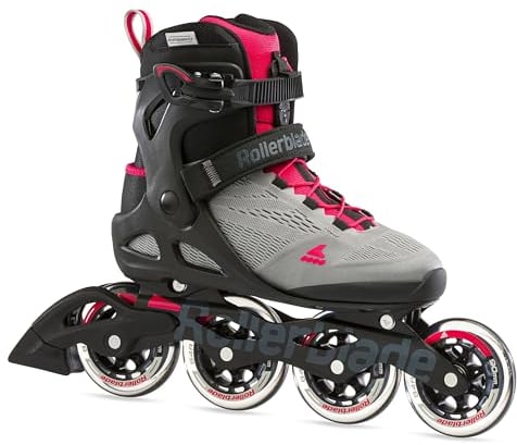 Rollerblade Damen Macroblade 90 Inlineskate, Neutral Grey/Paradise Pink, EU: 40 (UK: 6.5 / US: 8.5)