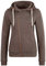 OXMO OXVicky Sweat Zip-Hoodie Damen Sweatjacke Kapuzenjacke Hoodie mit Kapuze Kordel Reißverschluss Eingrifftaschen Regular fit, Größe:L, Farbe:Coffe B ME (798973)