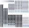 35 Pcs T-Shank Jigsaw Blade Set Cuts Jigsaw Blades for Wood, Plastic and Metal Cutting with Bosch, Black & Decker, Makita, Dewalt (35 Pcs)