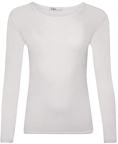 Scoop Neck (White, (UK 16-18))