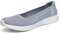 Puxowe Zapatos Tejer Mujer Comoda Casual Mesh Ligero Antideslizante Zapatillas Sneakers Classic Slip On Andar Bambas Mocasines 37 EU Light Gray