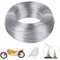200M Plata Alambre de Aluminio para Manualidades, 1mm Flexible Rollos de Alambre de Metal para Joyas Bisuteria Abalorios Modelado Hacer, DIY Esculturas y Artesanía