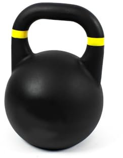 SLAVIKOSWAY Kettlebell 16kg Kugelhantel Gusseisen Robuste Oberfläche, breiter Griff, verschieden Übungen, Liegt sicher in der Hand