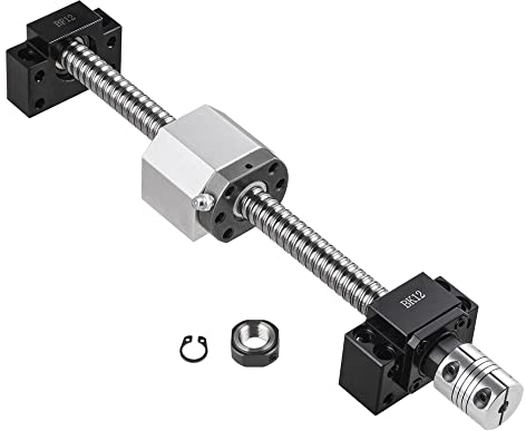 CNCMANS Kugelumlaufspindel SFU1605 1000mm Edelstahl Gerollte ball screw mit BK12 / BF12 Endunterstützung, Kupplung und DSG16H Muttergehäuse CNC Teile für Maschinen und Automatisierte Gerte