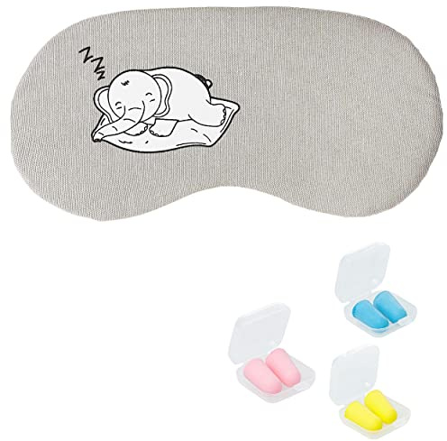 Elephant Plush Sleep Eye Masks Animal Mask Detachable Reusable Ice Pack Hot Cold Gel Compress for Tired Puffy Eyes Travel Sleeping Men Women Children Gel Eye Mask Jelly Mask Cooling Eye Mask