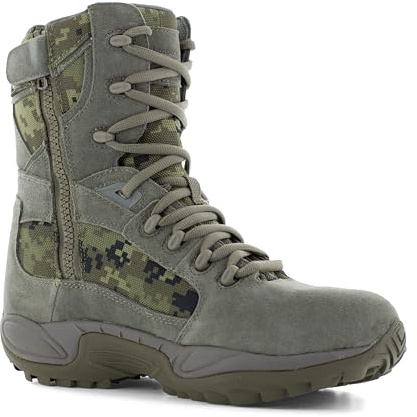 Reebok Work Men's ERT Rapid Response 8 Tactical Soft Toe Boots Sage Green with Digital Camouflage, 11