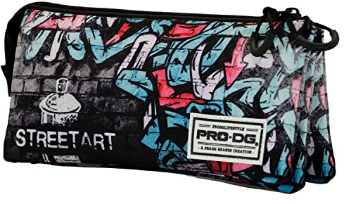 PRODG Street Art-FAN Dreifach Federmäppchen, Mehrfarbig