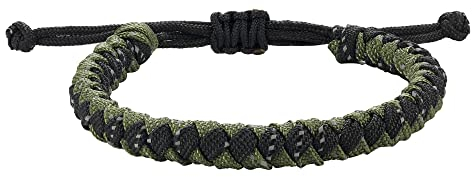 JENDEAR SHINE Bracciale da Uomo in Paracord, Baccialetto Impermeabile Regolabile Intrecciato a Mano per Vela, Surf, Escursionismo All'aperto