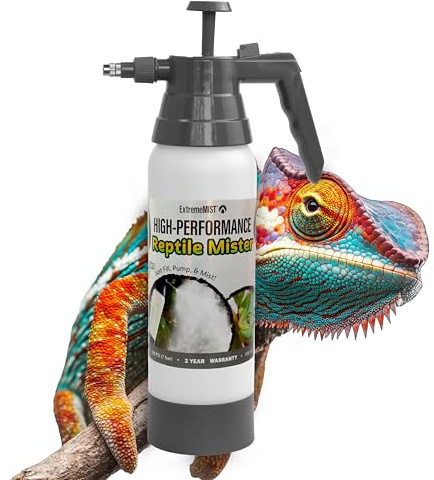 ExtremeMIST High-Performance Reptile Mister - Ultra-fine Reptile Sprayer & Terrarium Humidity Fogger for Geckos, Chameleons, Turtles and Lizards - The Ultimate Pump Sprayer & Humidifier - 20 Oz Bottle