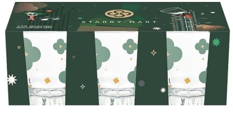 Starry Mart Floral Multi- Purpose Shot Glasses Set for Soju Whiskey Tequila and Liquor 60ml (6 PCS)