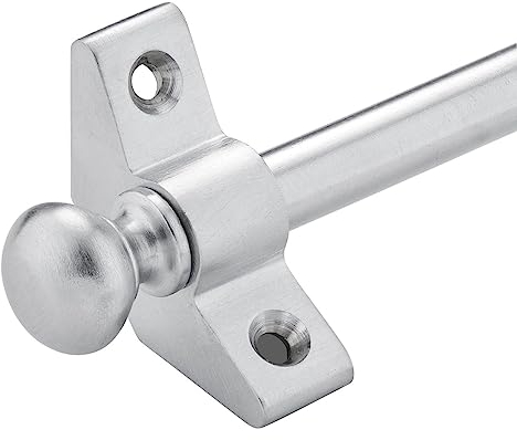 AMSKA INTERNATIONAL Lot de 13 barres pour tapis d'escalier - Finition ronde - Chrome satiné - Convient aux tapis jusqu'à 70 cm de large ou étroit